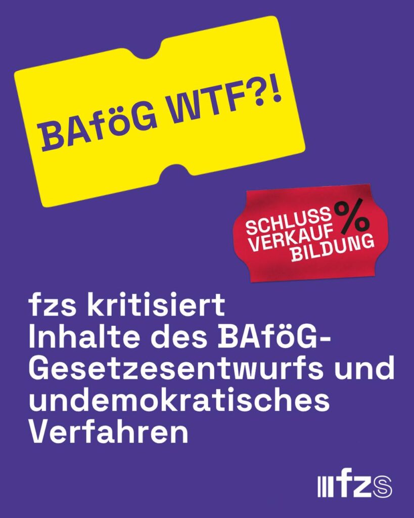BAföG-Gesetzesentwurf: Bundesstudierendenvertretung kritisiert Inhalte und Verfahren